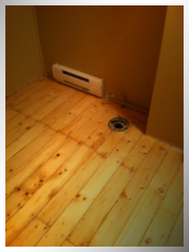 sablage de plancher peinturé